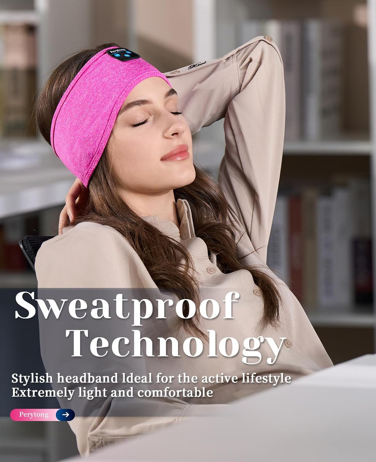 Ultra-Soft Headband for Side Sleepers - Sleep Headphones for Music Lovers