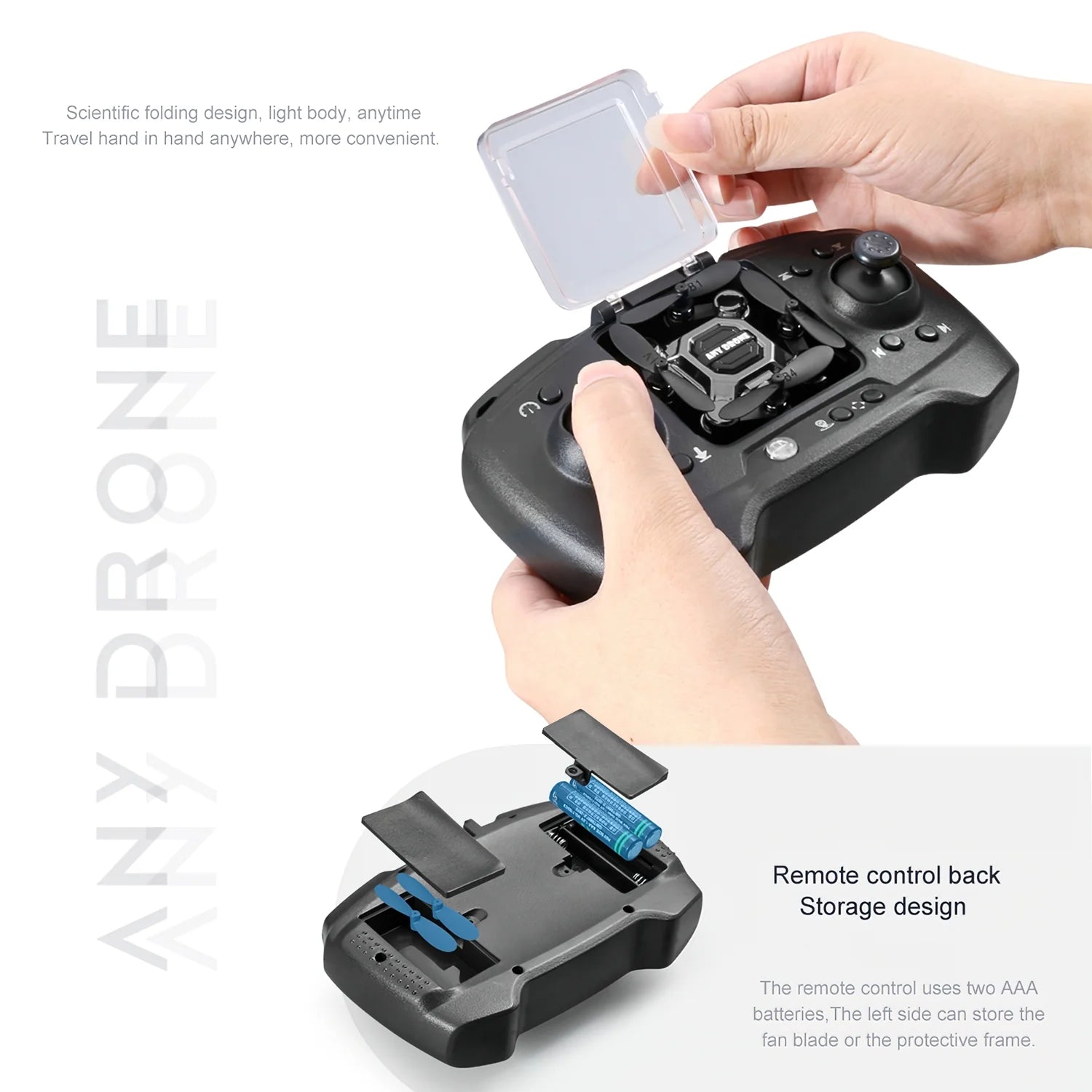 4K Mini Foldable Drone for Kids, Drone with Camera, RC Drone with Altitude Hold 3D Flips and Headless Mode Easy to Fly