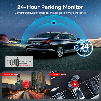 Touch Screen Dash Cam Front and Rear, 4K Dash Camera with STARVIS 2 Sensor, Free 128GB Card, Car Camera with Wifi GPS, Voice Control, Wdr,5.8Ghz Wifi, 24H Parking Mode, Night Vision