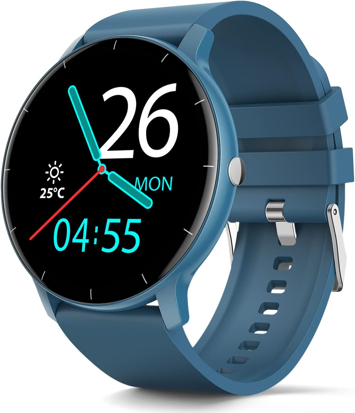 Smart Watches for Android Ios Phones IP67 Waterproof Smartwatch with Touch Screen Digital Watch Fitness Trackers Heart Rate Monitor Blood Pressure Monitor Step Counter Women Men Activity Watch