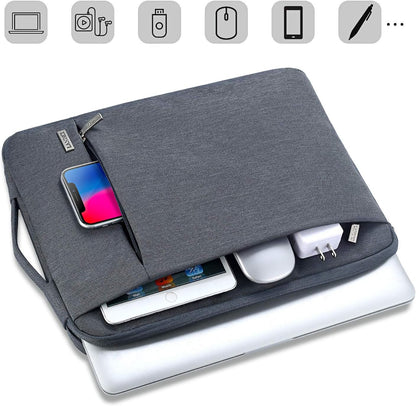 360° Protective Laptop Sleeve 15.6 Inch for Macbook Pro 16 M2/M1,Macbook Air 15,Computer Bag Carrying Case for 15-16 Inch HP Dell Asus Lenovo Notebook, Slim, Shockproof, Waterproof, Grey