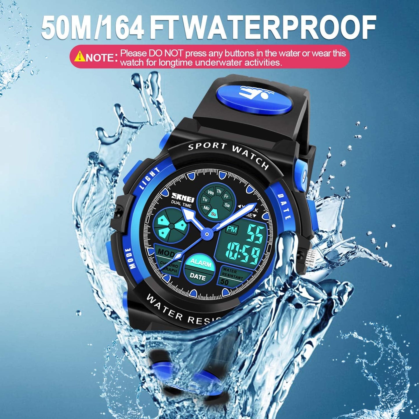 Kids Digital Watches, LED Waterproof Sports Watches for Kids- Best Gifts for Boys