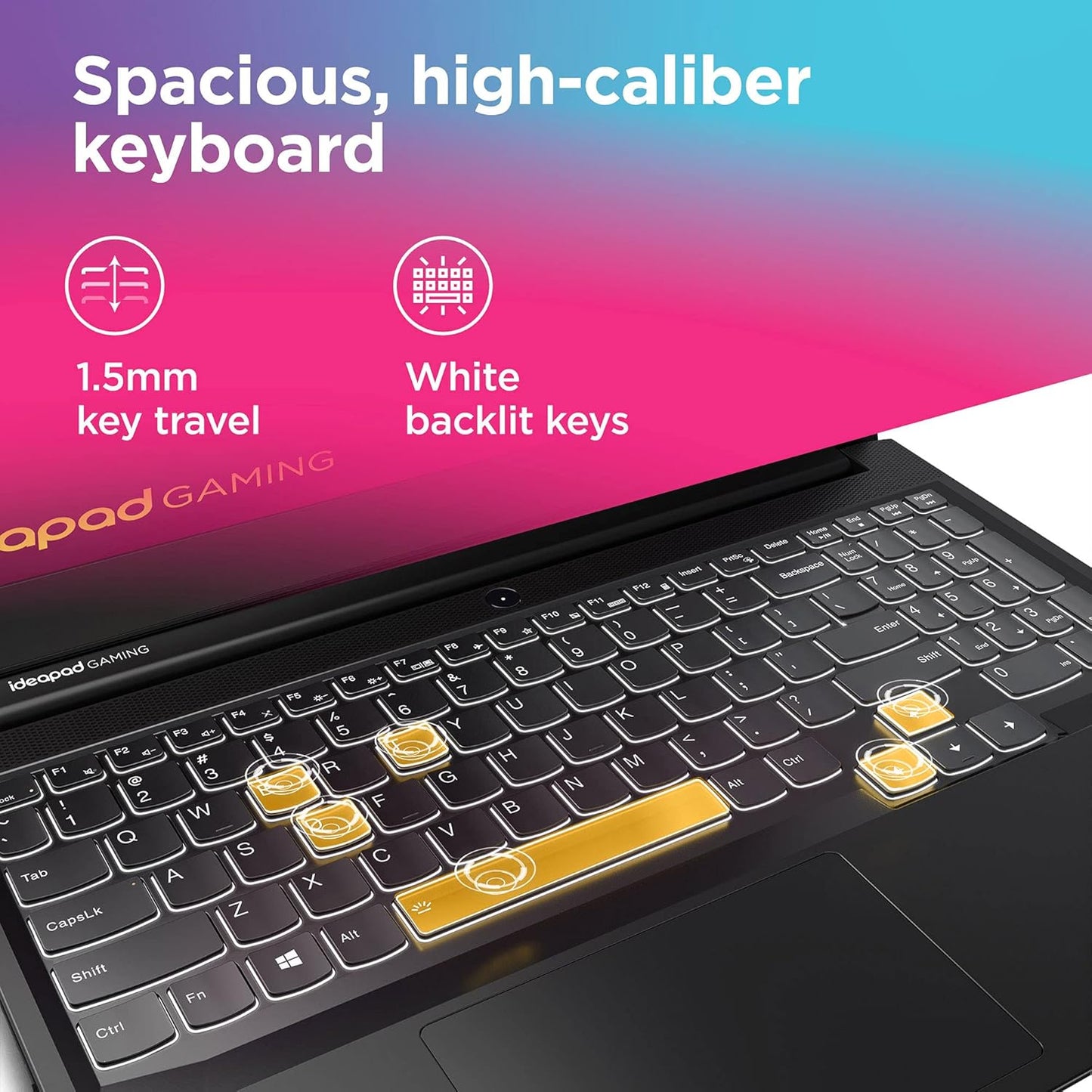 Ideapad Gaming 3 15 Laptop, 15.6" FHD Display, AMD Ryzen 5 5600H, NVIDIA Geforce GTX 1650, 8GB RAM, 256GB Storage, Windows 10H