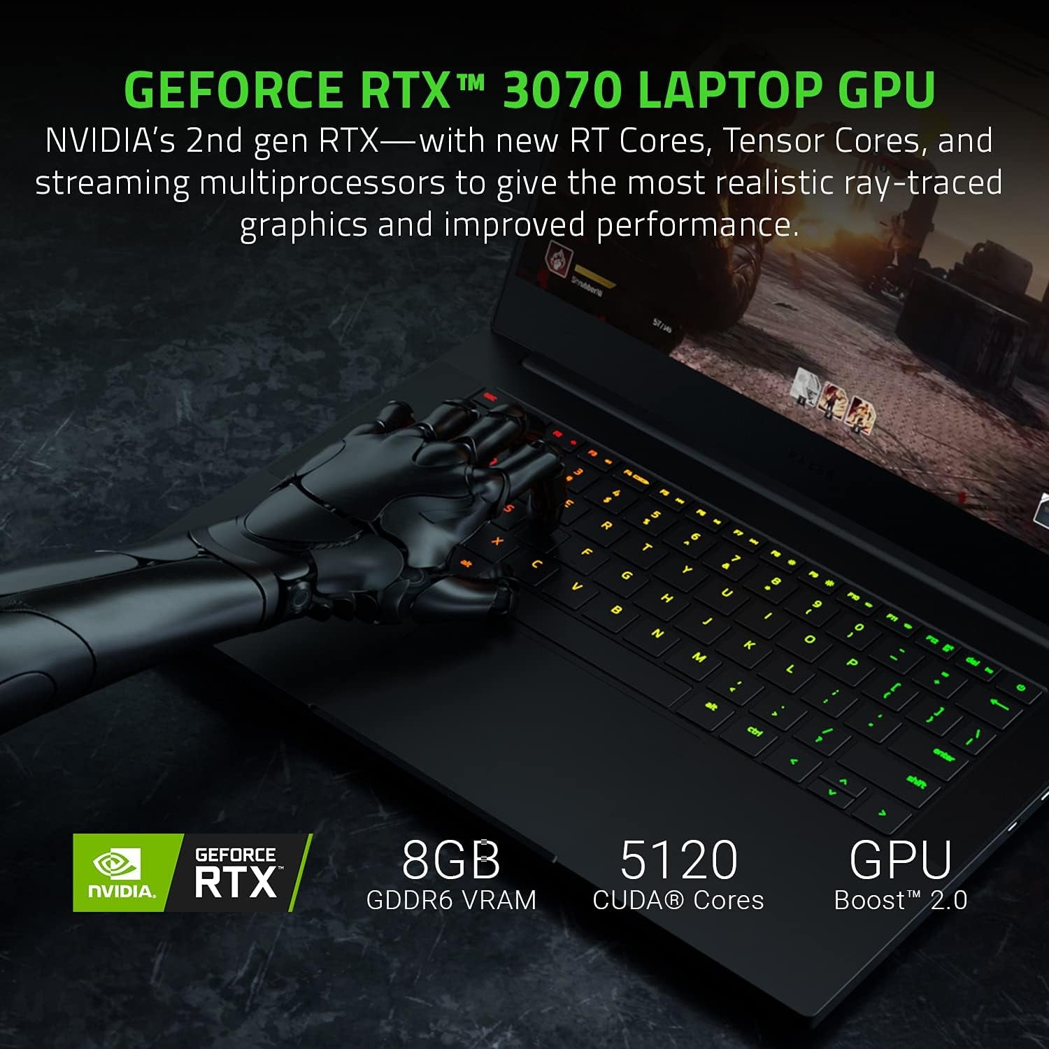 Blade 14 Gaming Laptop: AMD Ryzen 9 5900HX 8 Core, NVIDIA Geforce RTX 3070, 14" QHD 165Hz, 16GB RAM, 1TB SSD - CNC Aluminum - Chroma RGB - THX Spatial Audio - Vapor Chamber Cooling