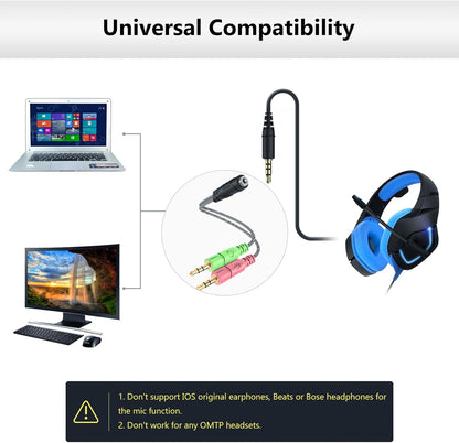 Headphone Splitter for Computer CTIA 3.5Mm TRRS Female to Dual TRS Male Mic Audio Jack Y Adapter Headset Splitter Cable for PC Laptop to Gaming Headset - 8Inch/20Cm