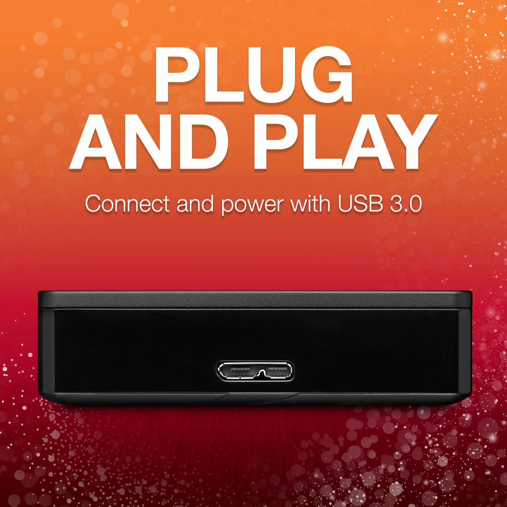 Backup plus Portable 4TB External USB 3.0 Hard Drive - Black