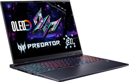 Predator Helios Neo 16S Gaming Laptop Computer - 16" 2.5K WQXGA 240Hz, Intel Ultra 9 275Hx(Up to 5.4Ghz), NVIDIA RTX 5070Ti 12GB GDDR7, RGB KB, Win 11 Pro, W/Accessories(32 GB RAM, 2 TB SSD)