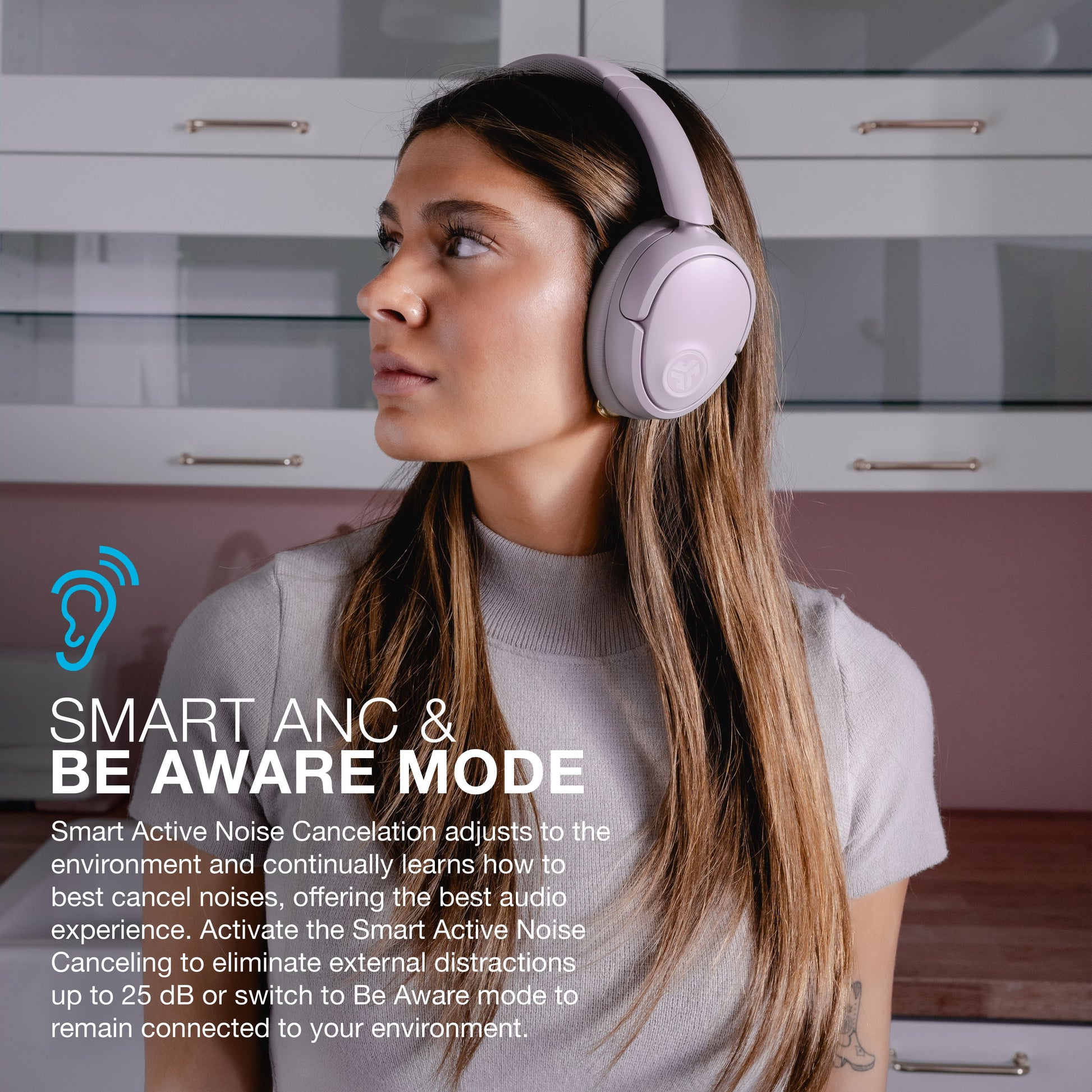 Jbuds Lux Active Noise Cancellation Bluetooth Headphones