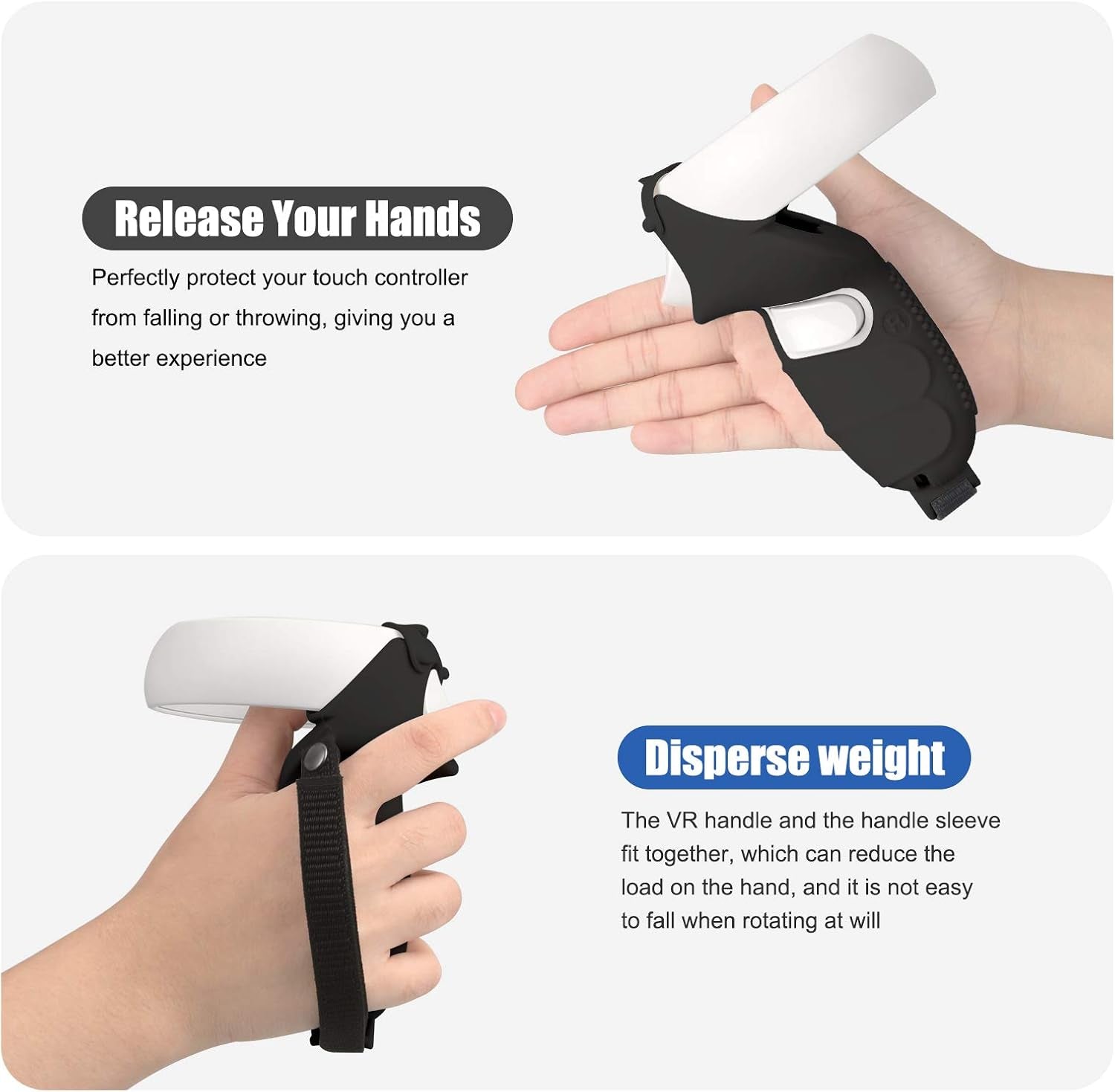 Carrying Case for Oculus Quest 2 with Head Strap - Hard Protection Case and Lightweight Travel Case with Starter Kit, Face Cover, and Silicone Controller Cover(Black Case Set Accessories)