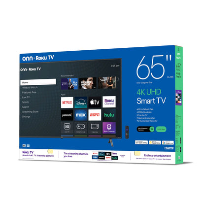 65” Class 4K UHD Roku Smart Television, 100012587