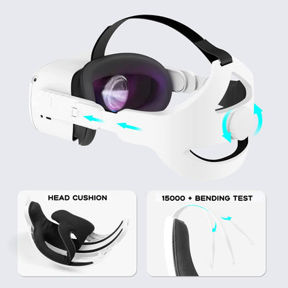 All in One Travel Case for Oculus Quest 2 Halo Strap Face Mask Touch Controllers Accessories,Includes Multiple Accessories for Meta Quest 2 (Grey)