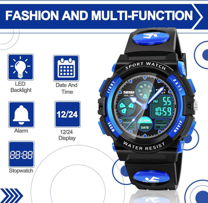 Kids Digital Watches, LED Waterproof Sports Watches for Kids- Best Gifts for Boys