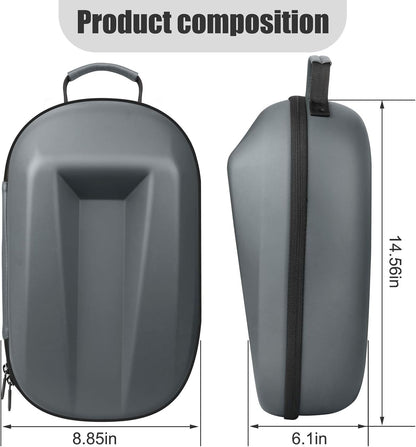 All in One Travel Case for Oculus Quest 2 Halo Strap Face Mask Touch Controllers Accessories,Includes Multiple Accessories for Meta Quest 2 (Grey)