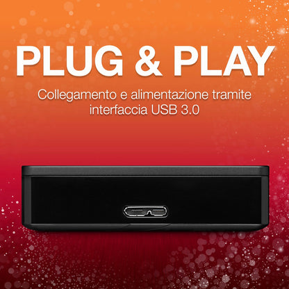 Backup plus Portable 4TB External USB 3.0 Hard Drive - Black