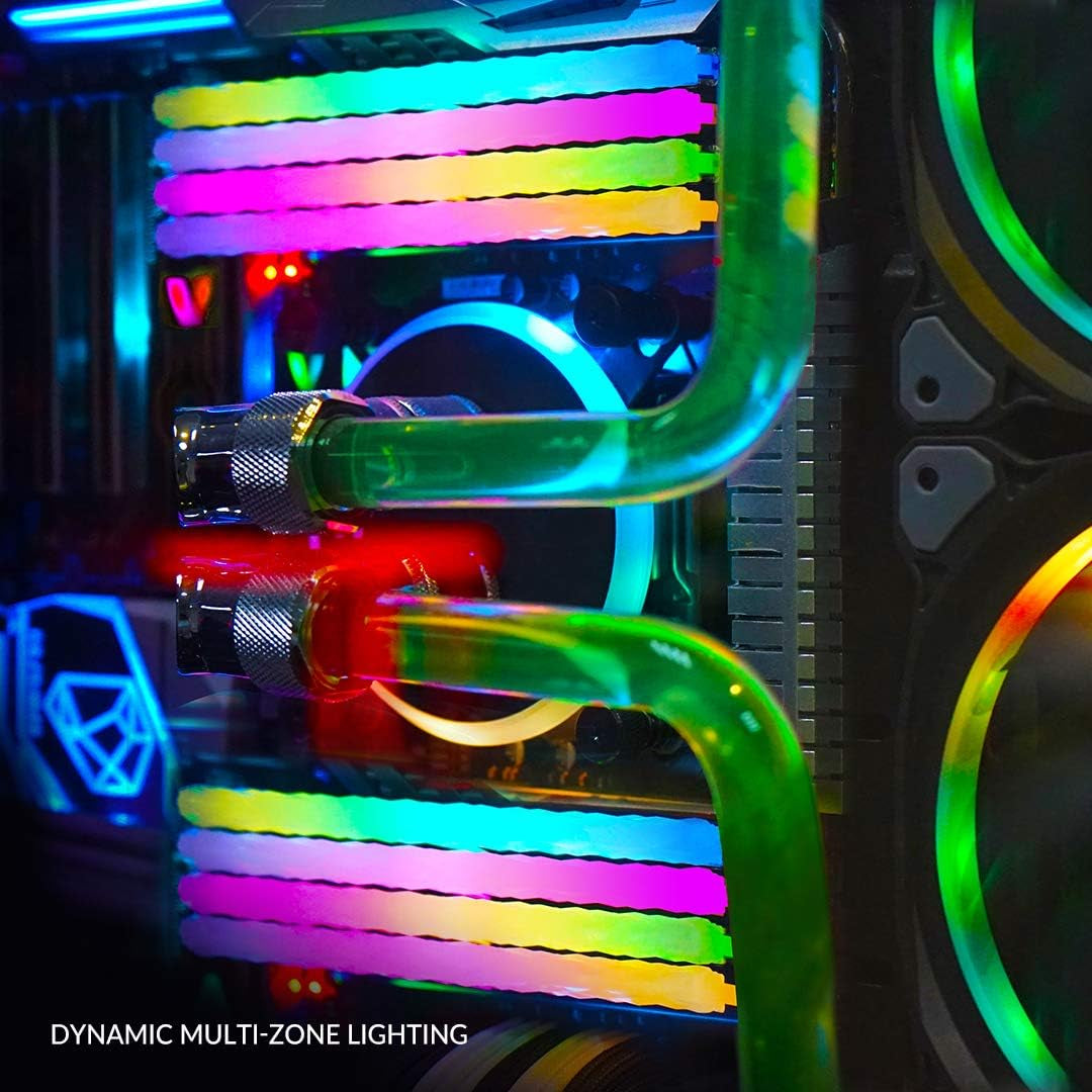 Prism Pro RGB SCC(2+2) Kit 32GB (2X16Gb) 3200Mhz (PC4-25600) DDR4 RAM with RGB Filler Kit Gaming Desktop Memory Module Ram Upgrade (SCC-TL1632816A-E6PRSWK)