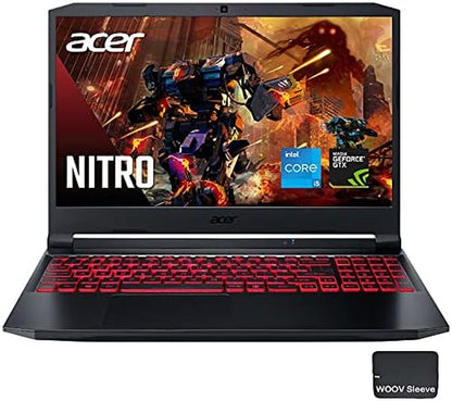 2021  Nitro 5 15.6" FHD IPS Gaming Laptop, 11Th Gen Intel 6-Core I5-11400H, NVIDIA Geforce GTX 1650, 32GB RAM, 1024GB PCIE SSD, Backlit KB, Wifi6, Bundle with Sleeve, Windows 10 Home