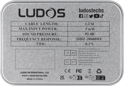 Clamor Wired Earbuds In-Ear Headphones, 5 Years Warranty, Earphones with Microphone, Noise Isolating Ear Buds, Memory Foam for Iphone, Samsung, School Students, Kids, Women, Small Ears - White