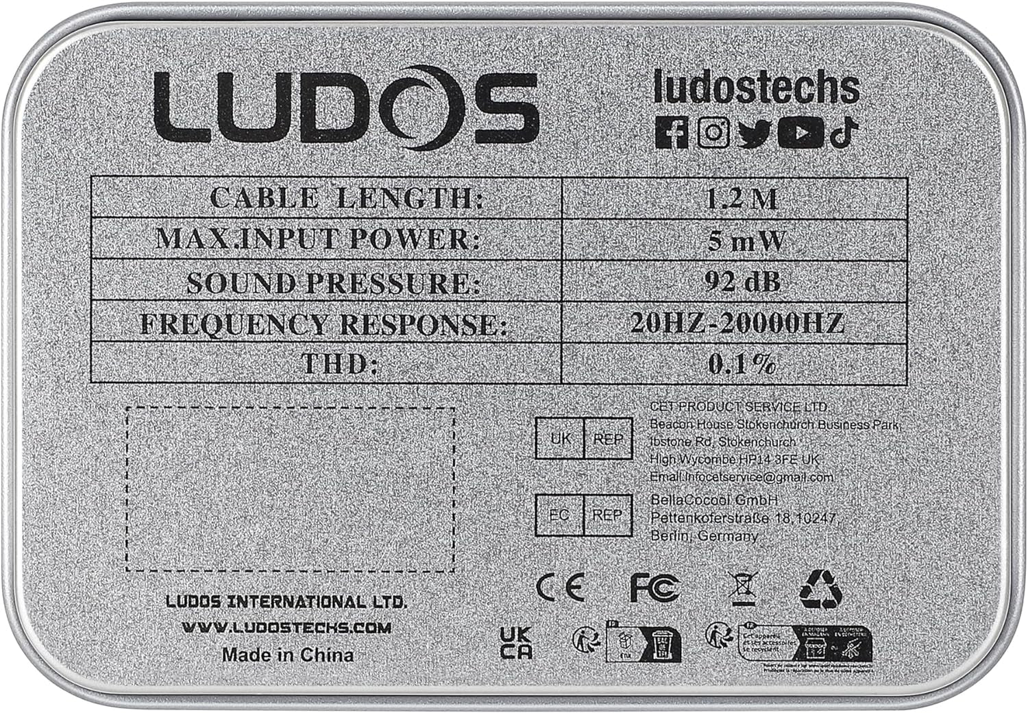 Clamor Wired Earbuds In-Ear Headphones, 5 Years Warranty, Earphones with Microphone, Noise Isolating Ear Buds for School, Kids, Women, Small Ear