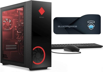 OMEN 30L Gaming Desktop PC (AMD Ryzen 9 5900X Processor RGB Liquid Cooled, NVIDIA RTX 3090 Graphics Card, 800 Watt PSU, Windows 10 Professional, 4TB Pcie SSD + 2TB HDD, 64GB Hyperx RGB RAM)
