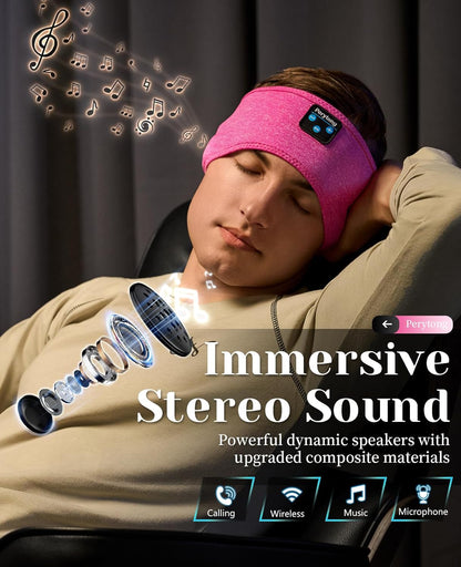 Ultra-Soft Headband for Side Sleepers - Sleep Headphones for Music Lovers