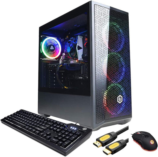 Gamer Xtreme VR Gaming Desktop, Intel Core I5-10400F Six-Core up to 4.30 Ghz, GTX 1660 Super 6GB GDDR6, 16GB RAM, 1TB SSD+1TB HDD, Wifi,  HDMI Cable, Win 10,Black,Gxivr8060