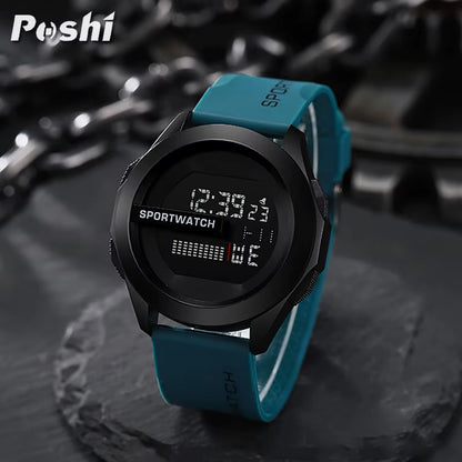 Sport Electronic Watch for Man Luxury Digital Wristwatch Stopwatch Luminous with Date Week Waterproof Men Watches